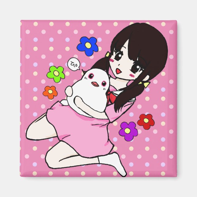 Let's Go Tanto Pyonchan Magnet (Front)