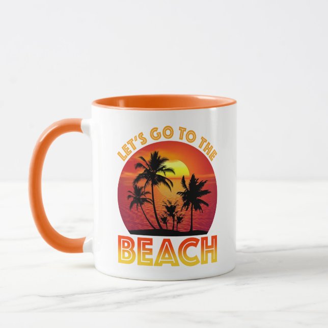 Let's Go To The Beach Mug (Left)