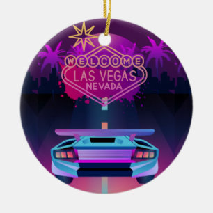 lets go to vegas ceramic tree decoration