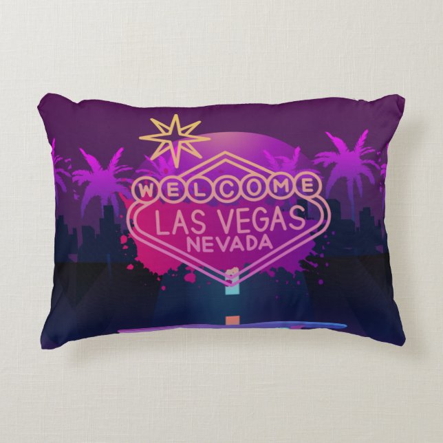 lets go to vegas decorative cushion (Front)