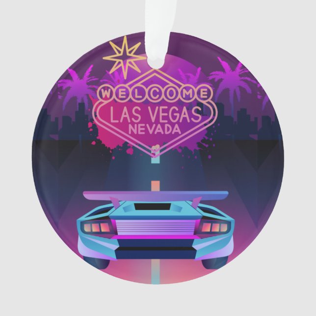 lets go to vegas ornament (Front)