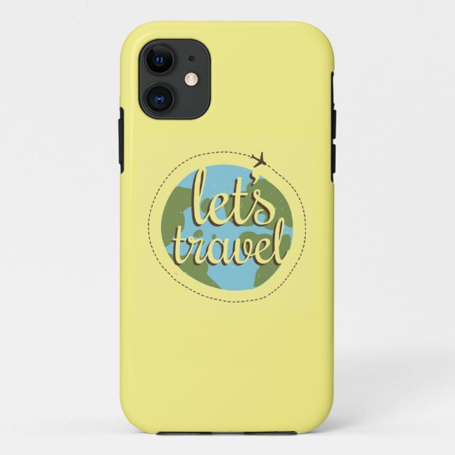 Lets Go Travel Case-Mate iPhone Case (Back)