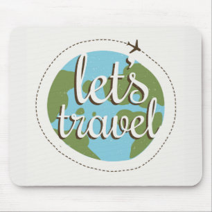 Lets Go Travel Mouse Pad