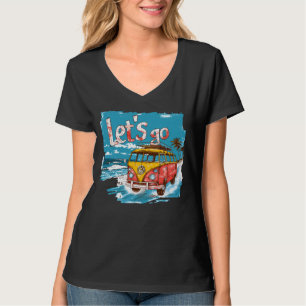 Let's Go Vintage Surf Van Graphic T-Shirt – Retro