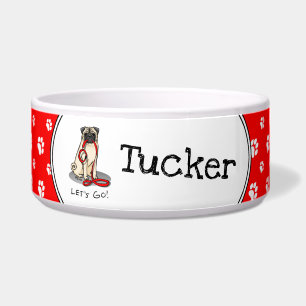 Let's Go! (walk) Pug Dog (light fawn) Leash Cute