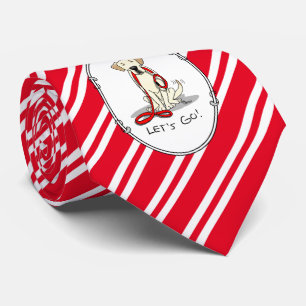 Let's Go! Yellow Lab Labrador Retriever Dog Cute Tie
