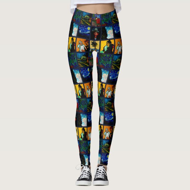 Let's Gogh Crazy Leggings (Front)