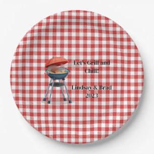 Let's Grill and Chill 9" Round Paper Plates