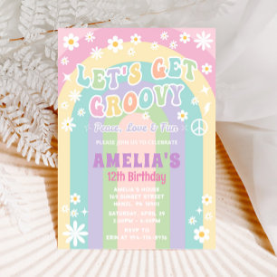 Let's groovy party invitation