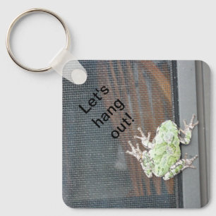 Let's Hang Out Aluminium Square Keychain