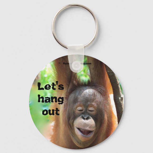 Let's Hang Out Animal Key Ring (Front)