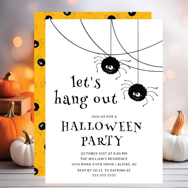 Let's Hang Out Halloween Party Invitation (Creator Uploaded)