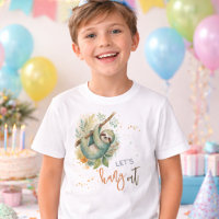 Let's hang out sloth kids birthday