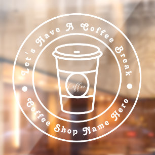 Let's Have A Coffee Break Business Logo Name