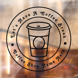 Let's Have A Coffee Break Business Logo Name
