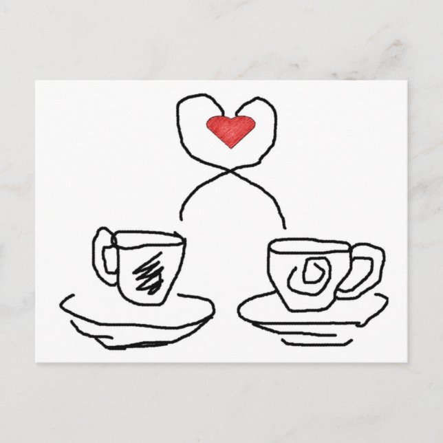 Let's have a cup of.. postcard (Front)