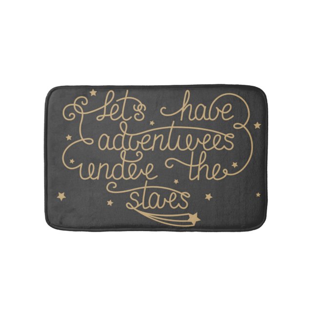 Lets Have Adventures Bath Mat (Front)