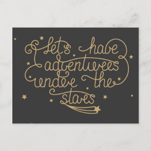 Lets Have Adventures Postcard