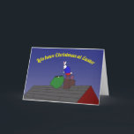 lets have Christmas at Easter Holiday Card<br><div class="desc">Christmas was canceled and moved to Easter so the Easter bunny has to deliver the presents this late Christmas time "lets move Christmas to Easter"</div>