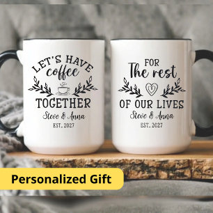 Let's Have Coffee Together, Husband and Wife Gift  Mug