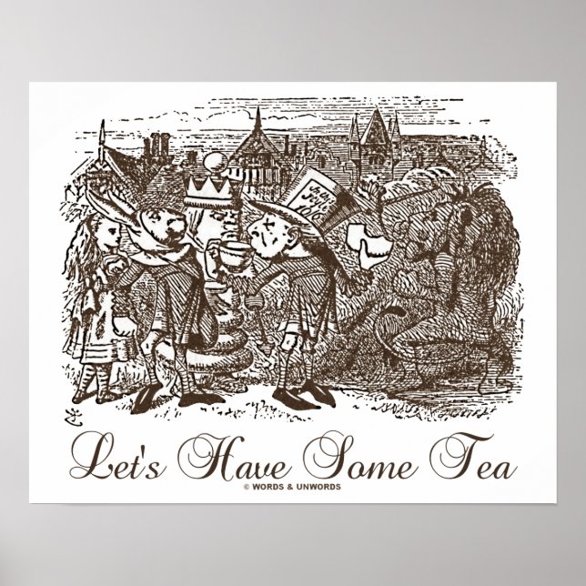 Let's Have Some Tea (Wonderland Alice) Poster (Front)