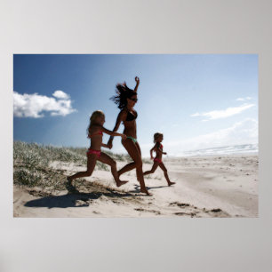 lets hit the beach poster