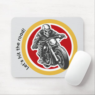 Lets hit the road Modern motobike Boys Mouse Pad