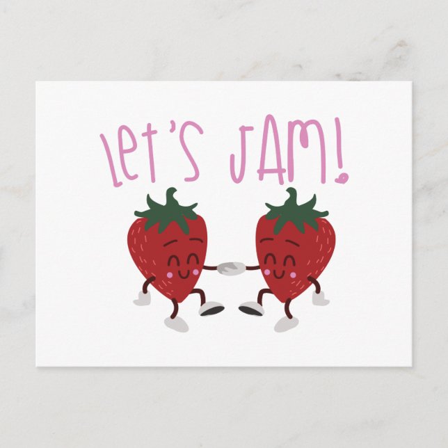 Lets Jam Postcard (Front)