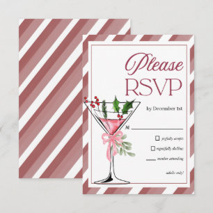 Let's Jingle and Mingle Holiday Party RSVP Enclosure Card