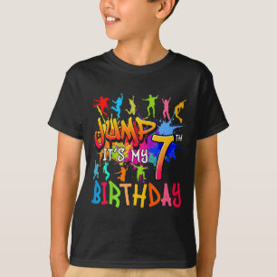 Lets Jump Its My 7th Birthday Trampoline Bday Matc T-Shirt