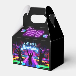 Let's Jump Neon Trampoline Park Birthday Party Favour Box