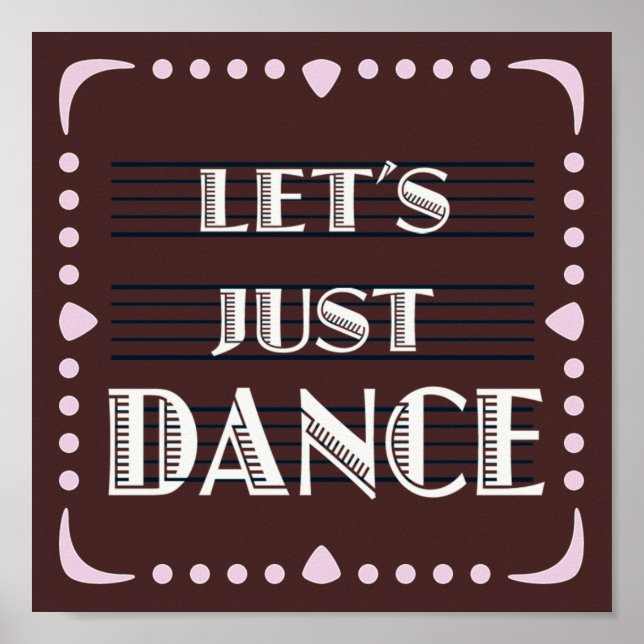 Let's Just Dance Poster (Front)
