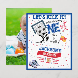 Lets Kick It Soccer Budget Photo 1st Birthday