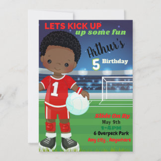 Lets Kick Up Birthday Invitation Card