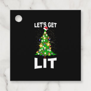 let's light up christmas christmas tree favour tags