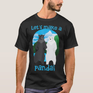 Let's Make A Panda Cool In Love Bears Gift T-Shirt