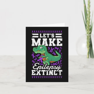 Let's Make Epilepsy Extinct Epilepsy Awareness Card