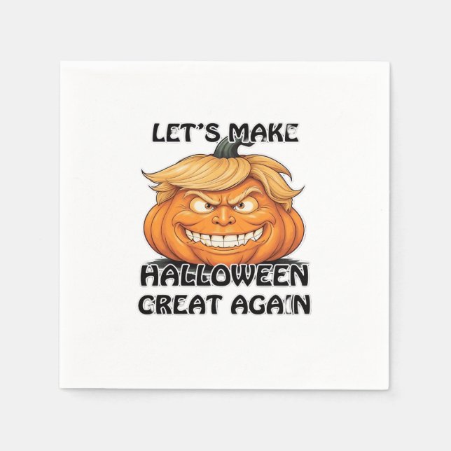 Let's Make Halloween Great Again Classic Napkin (Front)
