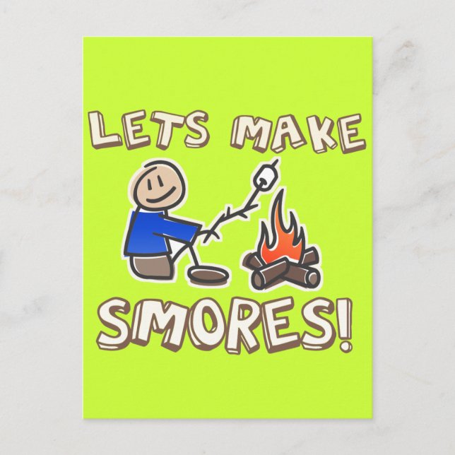 Lets make S'mores! Postcard (Front)