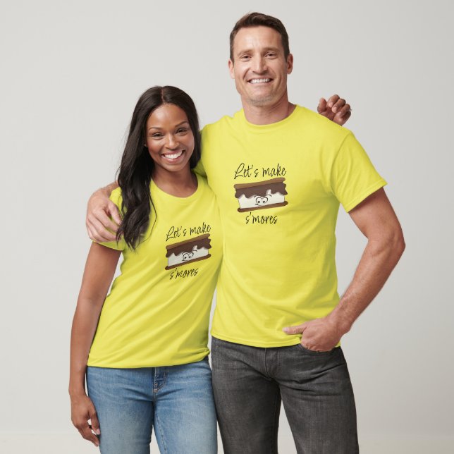 Let's Make S'mores Puns Jokes Funny T-Shirt Design (Unisex)