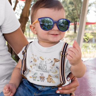 Lets Make Some Noise! African Animals 1st Birthday Toddler T-Shirt