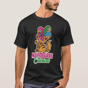 Let's Mardi gras y'all carnival cat mask catrival T-Shirt
