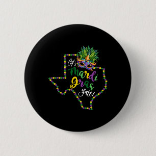 Let's Mardi Gras Yall Texas Galveston Souvenir Gif 6 Cm Round Badge