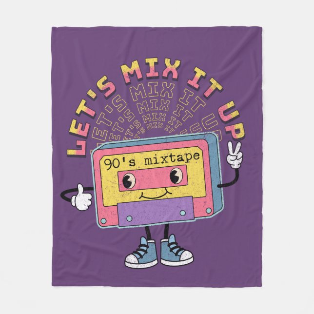 Let's mix it up fleece blanket (Front)