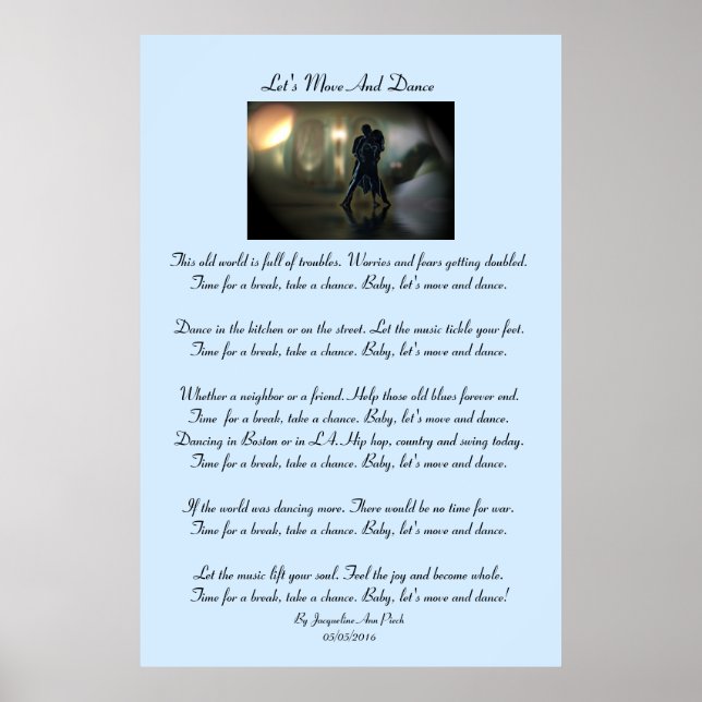 Let's Move And Dance Poster (Front)