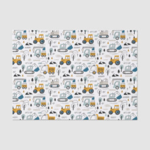 Let's Move Vehicle Pattern Tissue Paper