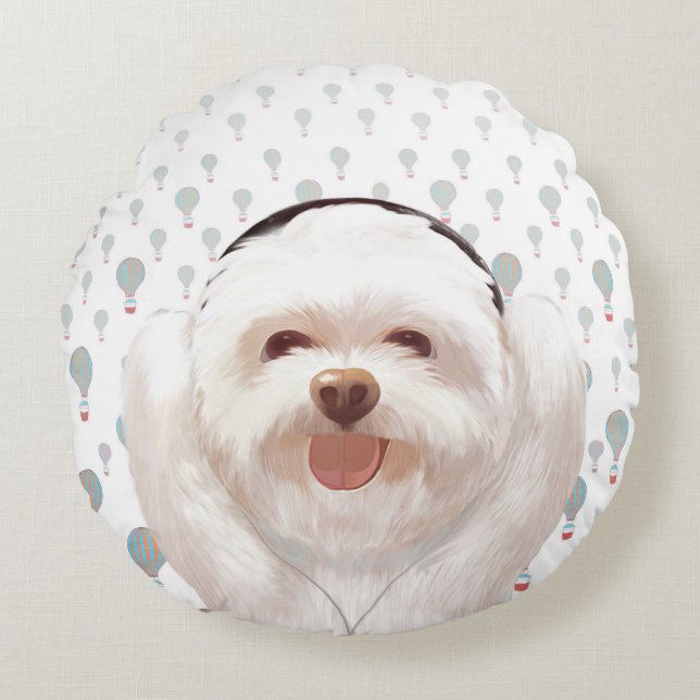 Let's Music Round Cushion (Front)