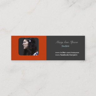 Let's Network .Photo Holder Academic Student Life Mini Business Card