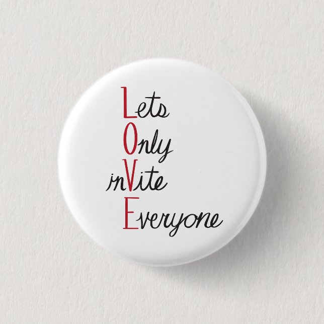 Lets Only Invite Everyone Handwritten Unity Button (Front)