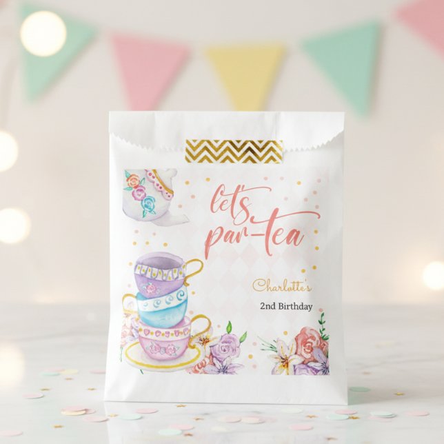 Let's par-tea,  tea birthday favour bags (Creator Uploaded)